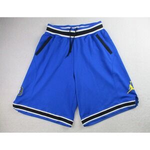 VTG Air Jordan 23 Shorts Mens L Blue Black Jumpman Dri-Fit Baggy‎ Y2K Basketball